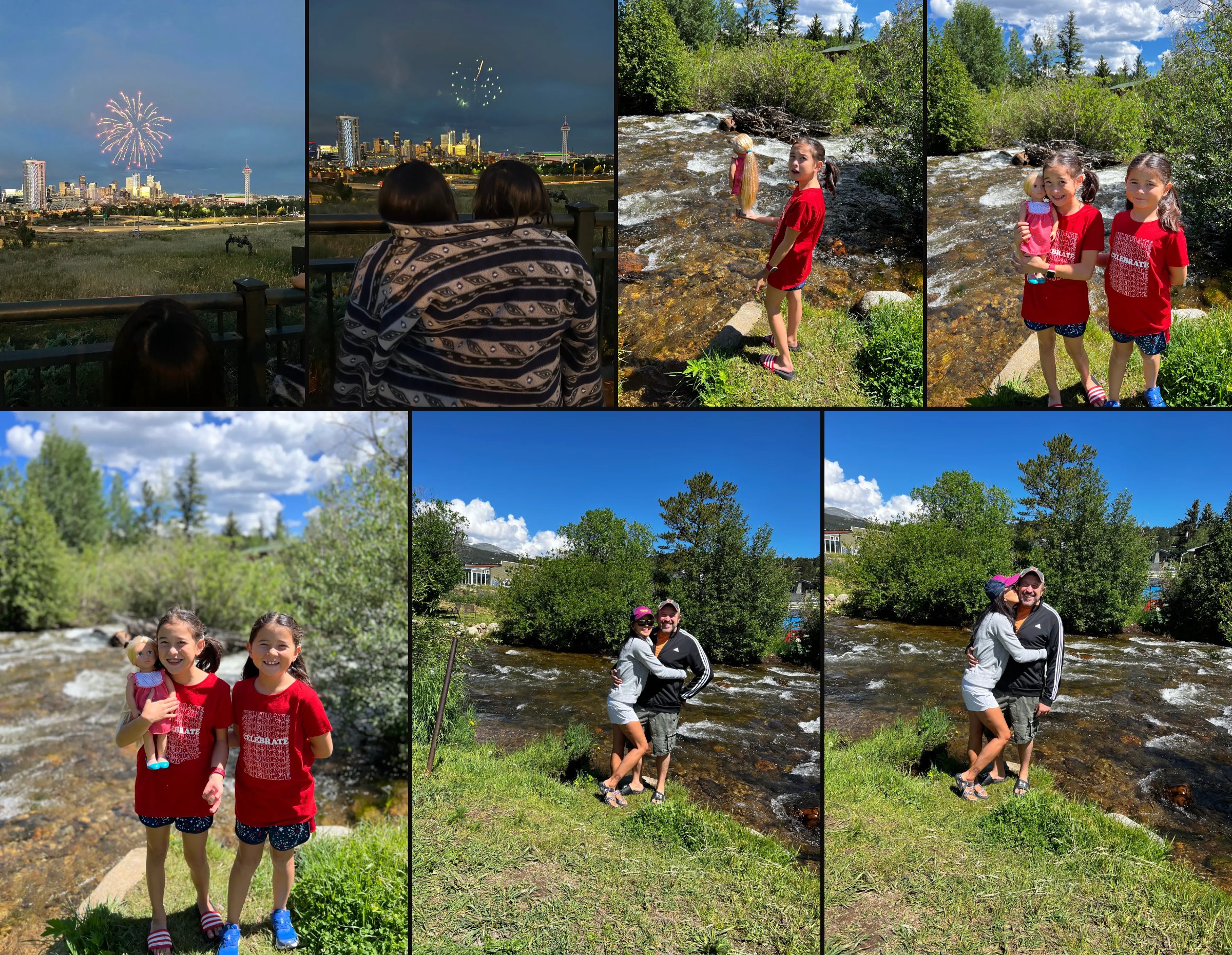Fourth of July parade, creek and fireworks in Colorado (1 of 2), July 2022