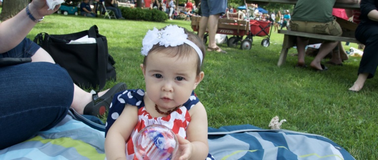 Ava's first 4th of July