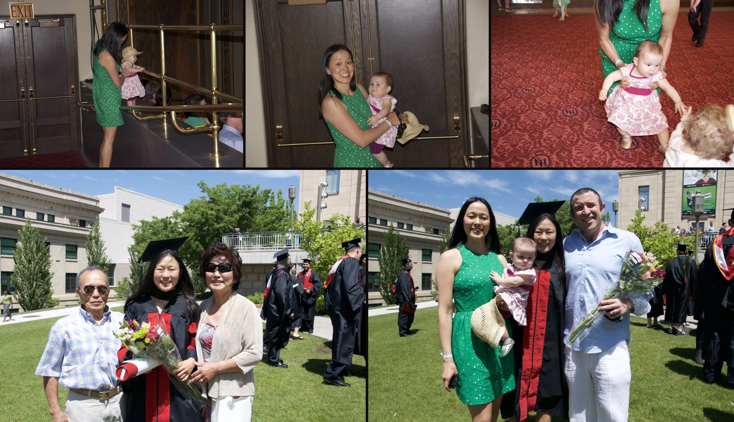Jacobs family in Salt Lake City, May 2013: Amy's Graduation