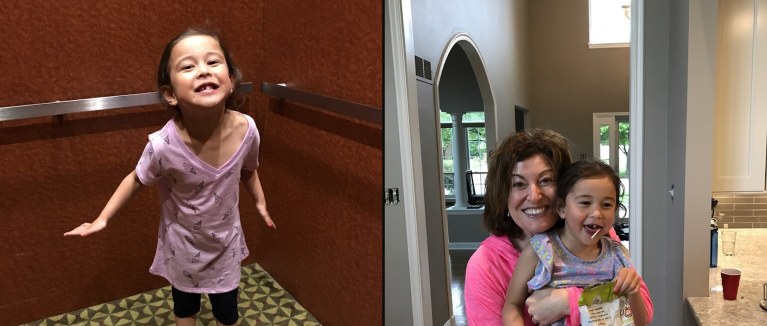 Ava in St. Louis, April 2017: Ava and Daddy